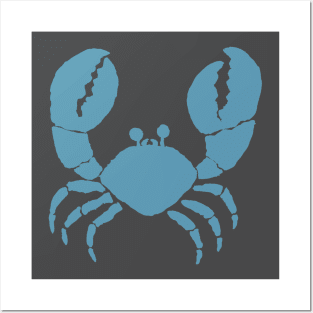 blue crab Posters and Art